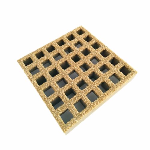 FRP Molded Grating 2" Thick X 2" Square Mesh, Concave Surface